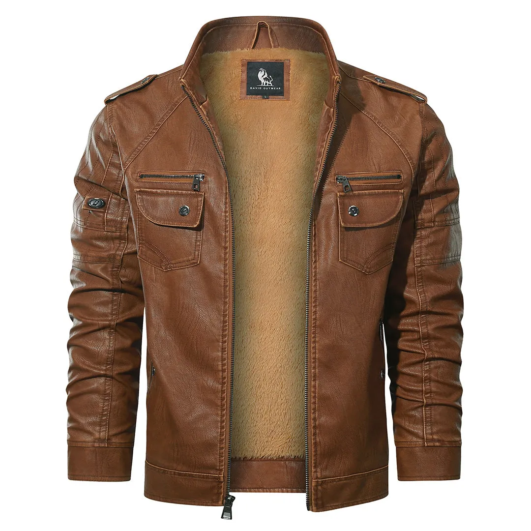 Blouson aviateur en cuir véritable - Image 14