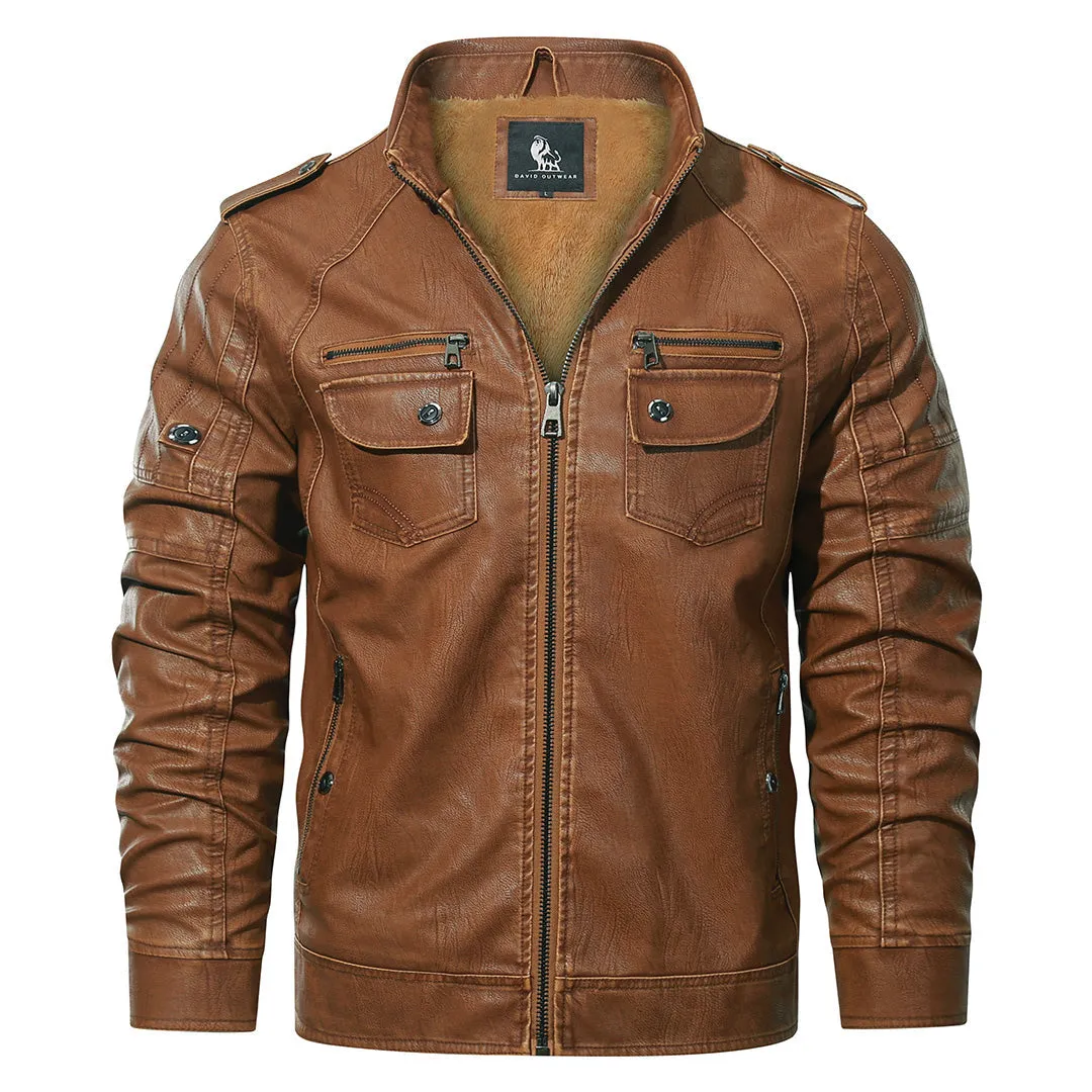 Blouson aviateur en cuir véritable - Image 15