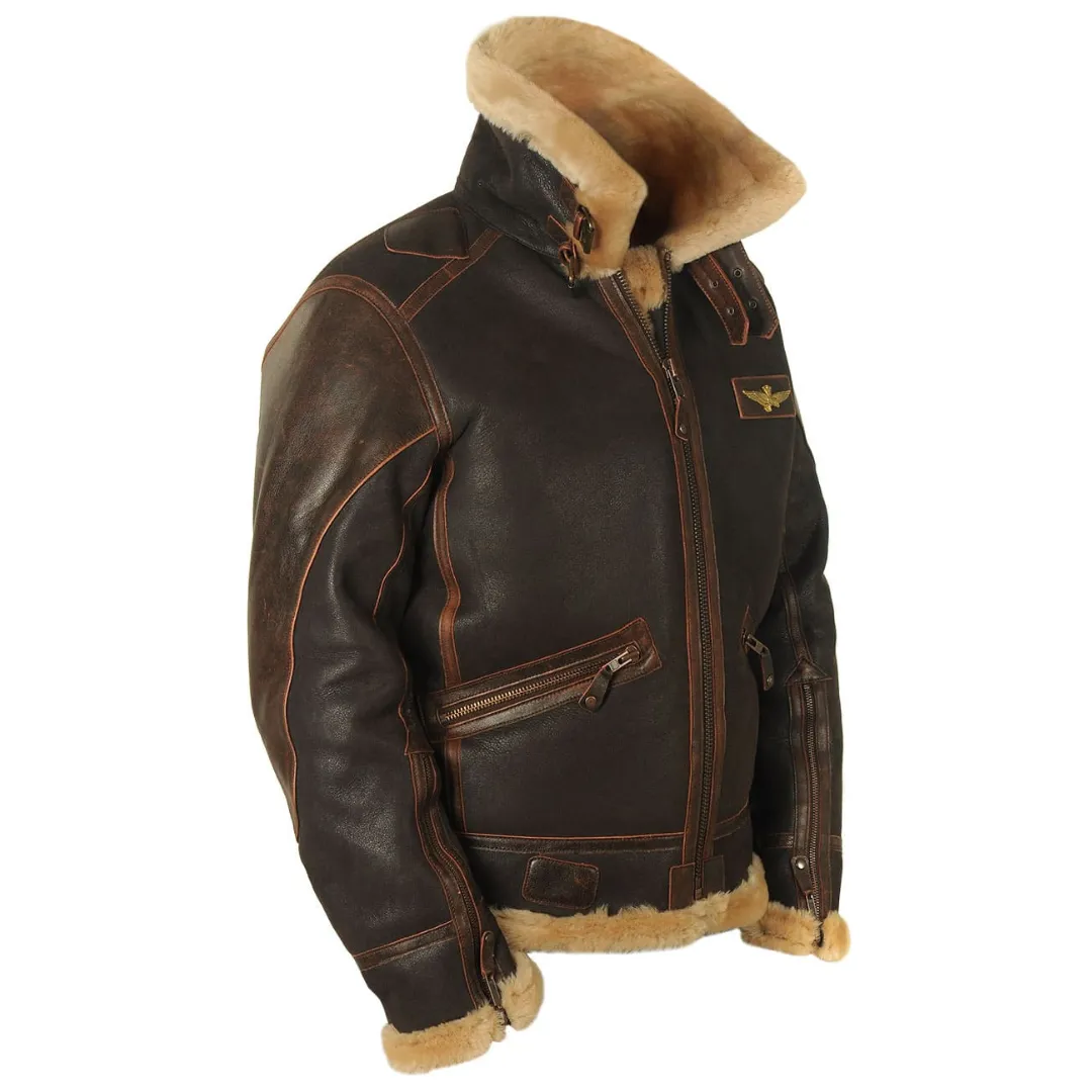 Blouson aviateur en cuir véritable - Image 5