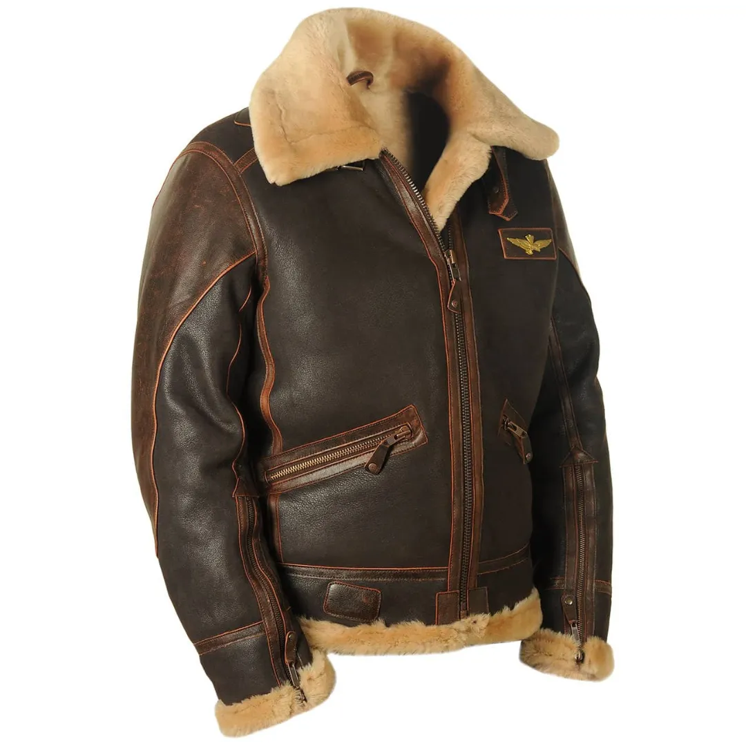 Blouson aviateur en cuir véritable - Image 7