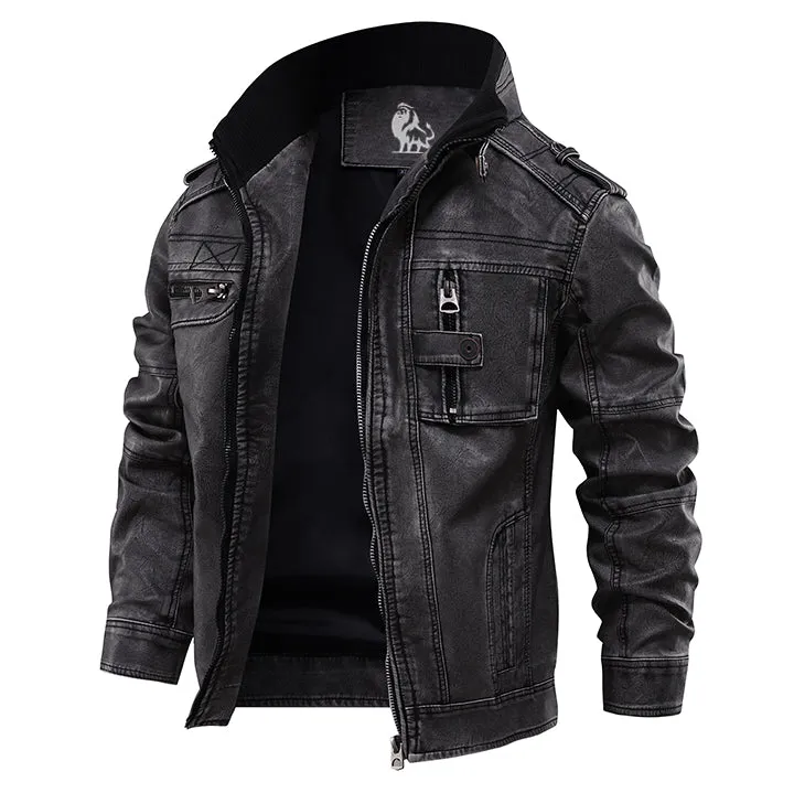 Blouson aviateur en cuir véritable - Image 8