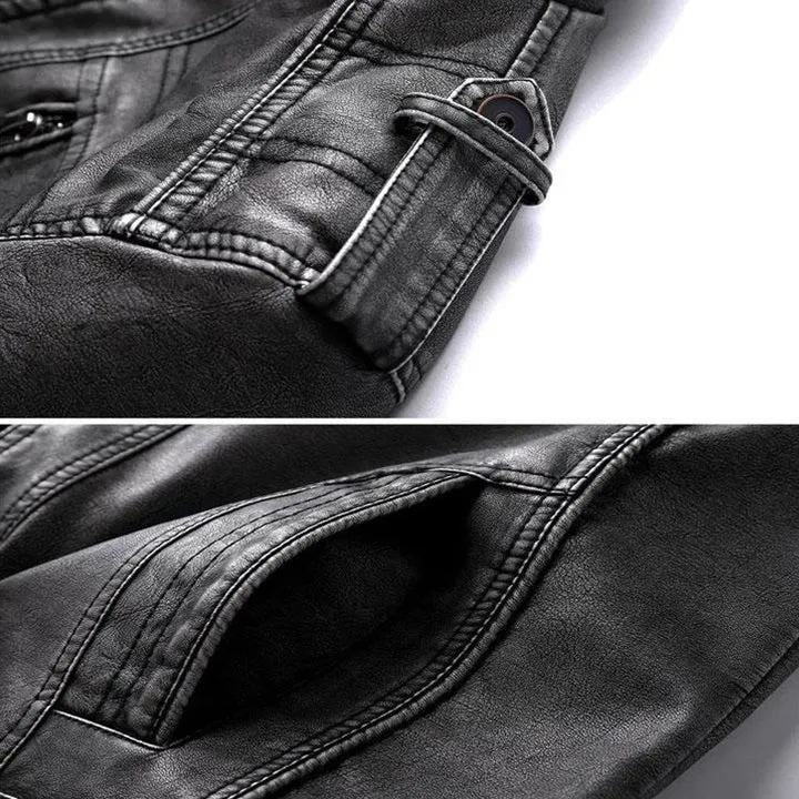 Blouson aviateur en cuir véritable - Image 9