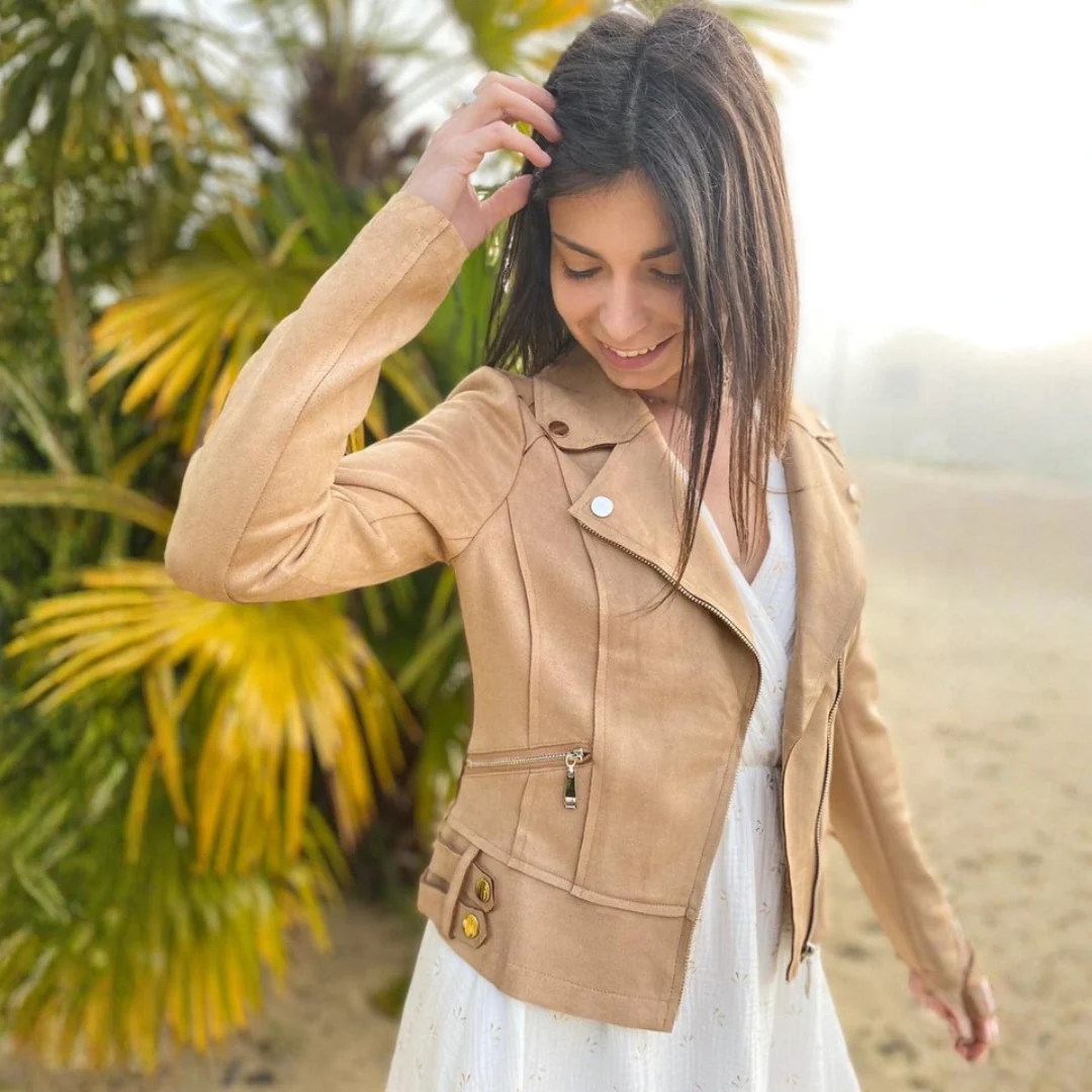 Veste en Cuir Souple pour Femme - Image 3