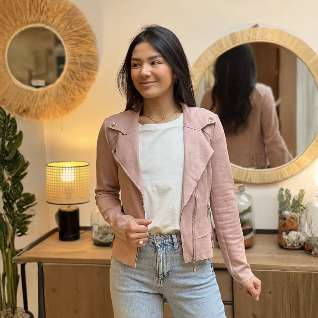 Veste en Cuir Souple pour Femme - Image 8