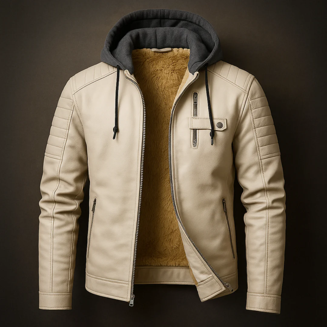 Veste doublée chaude avec capuche amovible