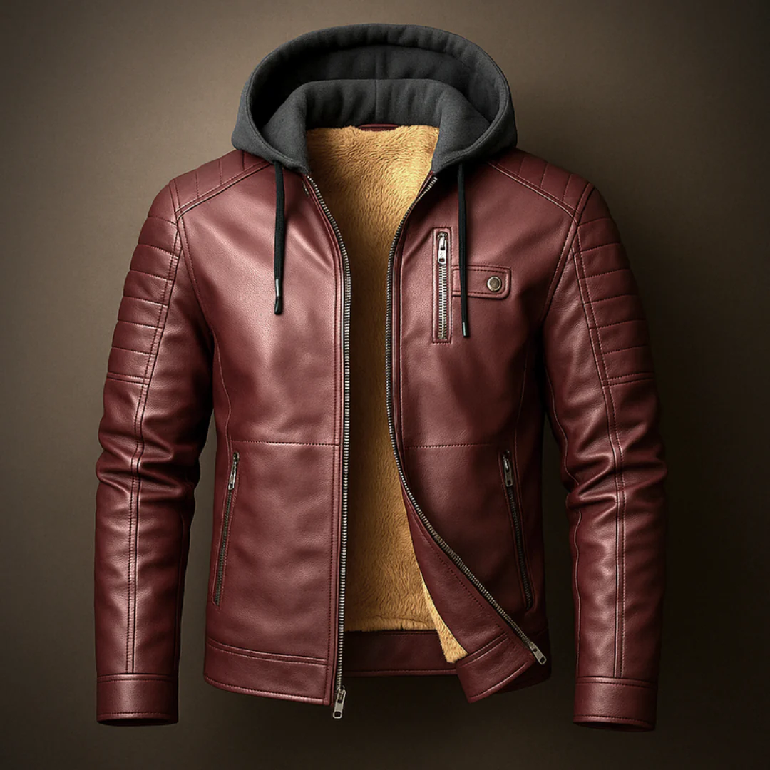 Veste doublée chaude avec capuche amovible - Image 4