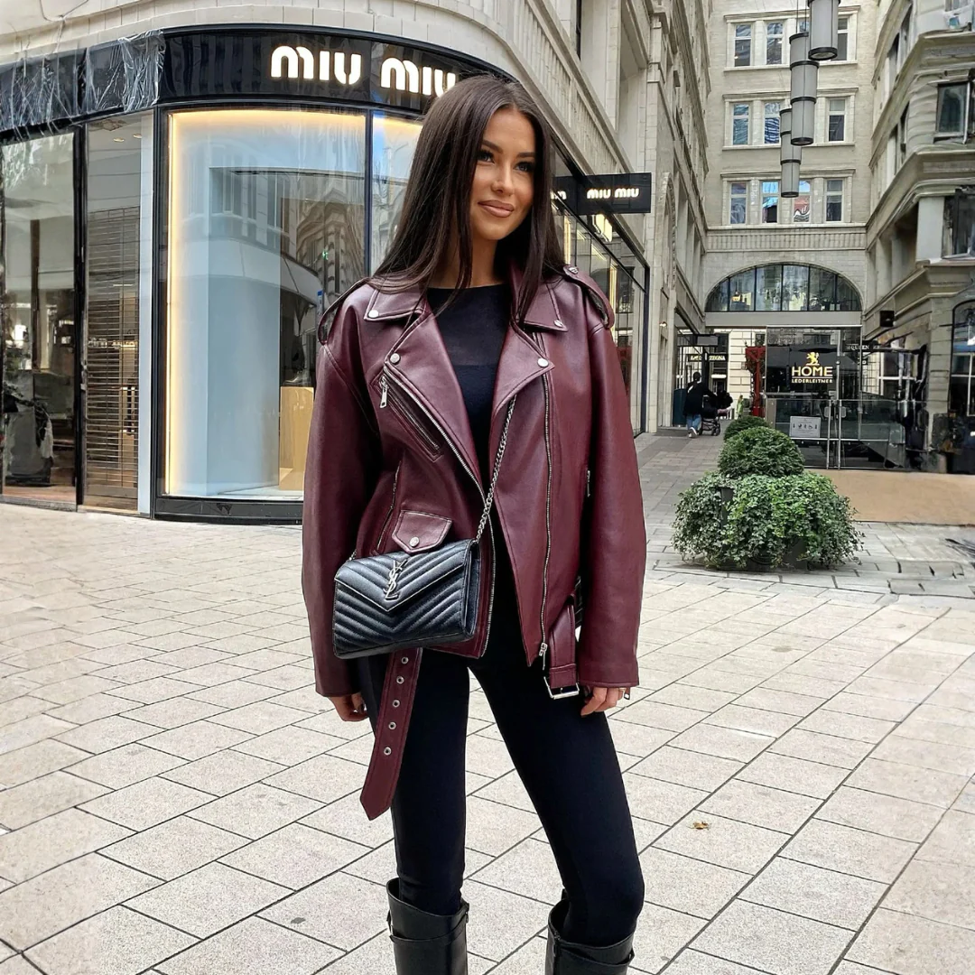 Veste femme stylée en similicuir - Image 10