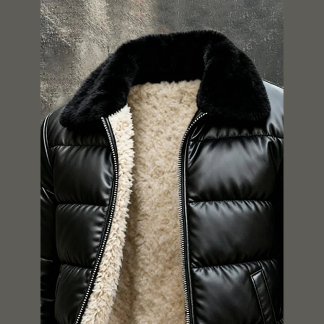 Veste d’hiver homme doublée chaude et confortable - Image 2