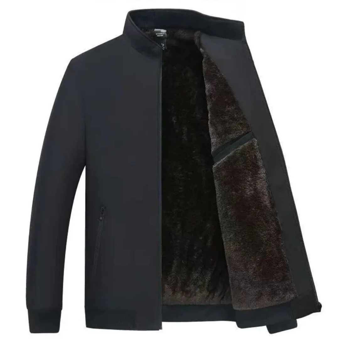 Veste d’hiver en laine avec intérieur en fourrure synthétique