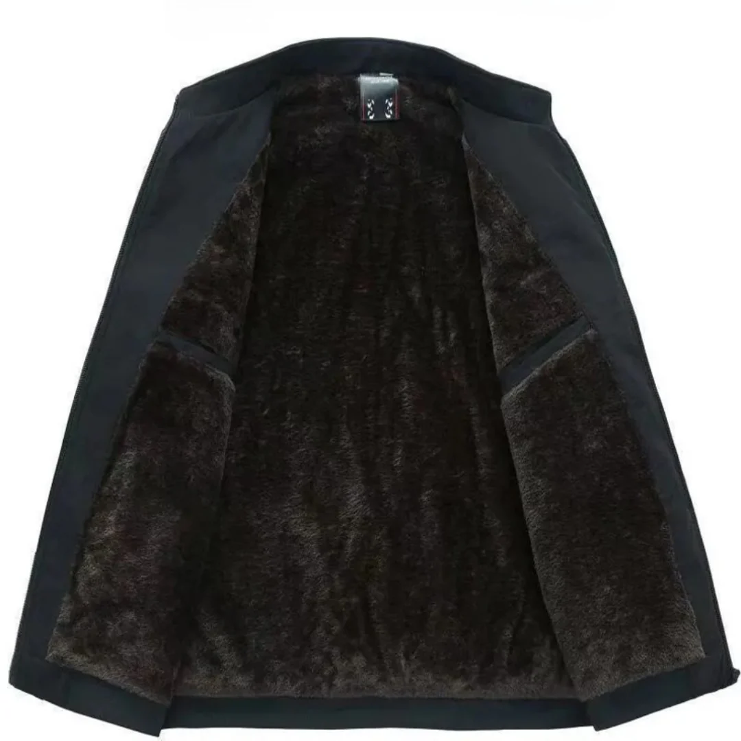 Veste d’hiver en laine avec intérieur en fourrure synthétique - Image 7