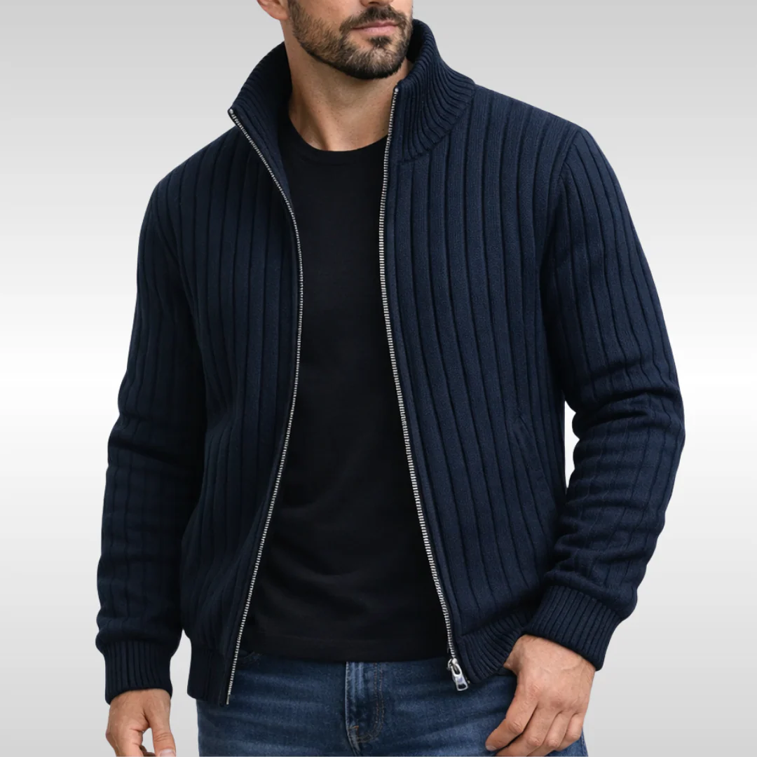 Veste Zippée en Maille Doublée pour Homme - Image 2