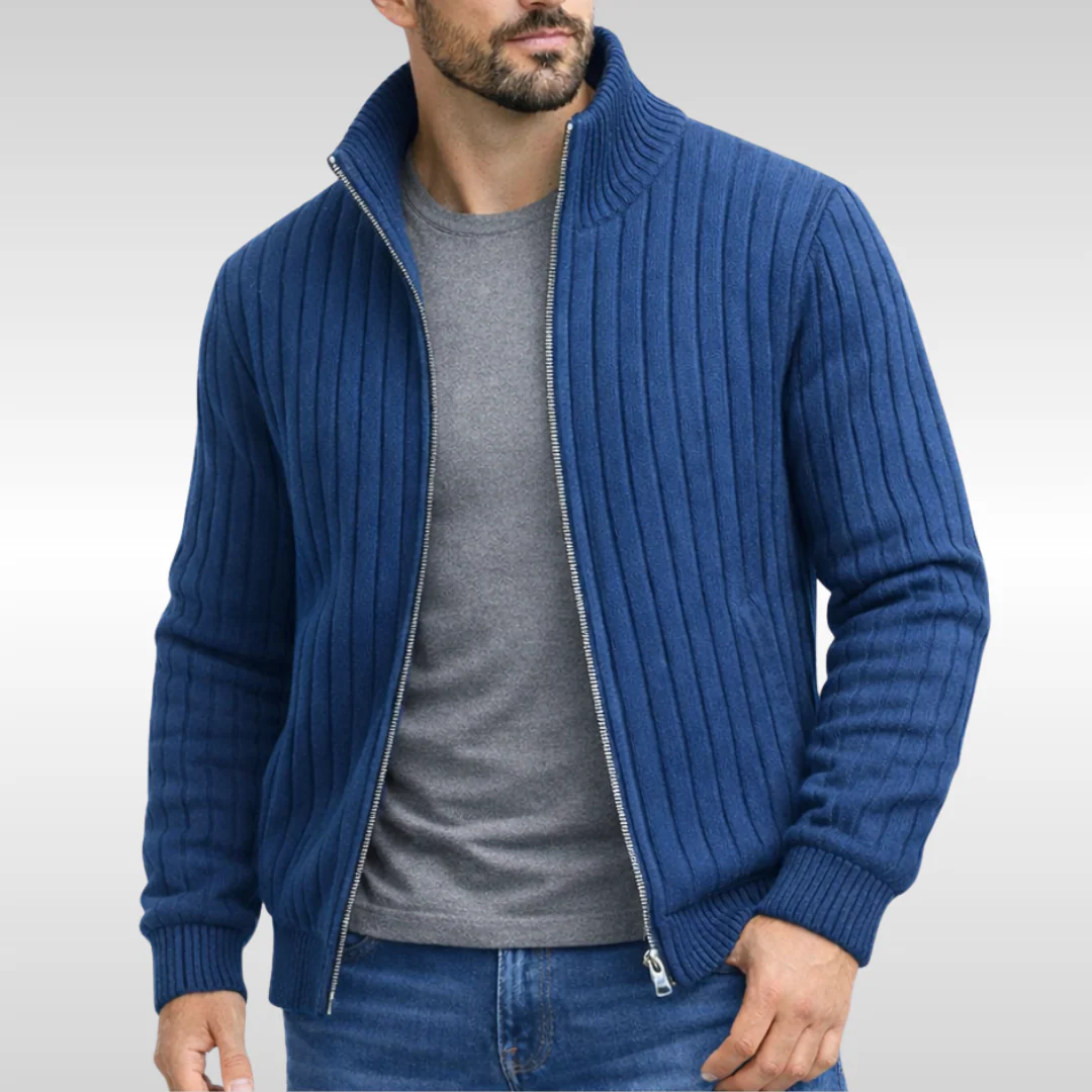 Veste Zippée en Maille Doublée pour Homme - Image 4