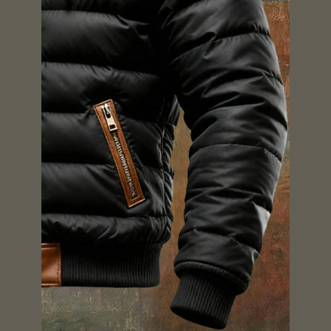 Veste matelassée Sherpa noire - Image 3