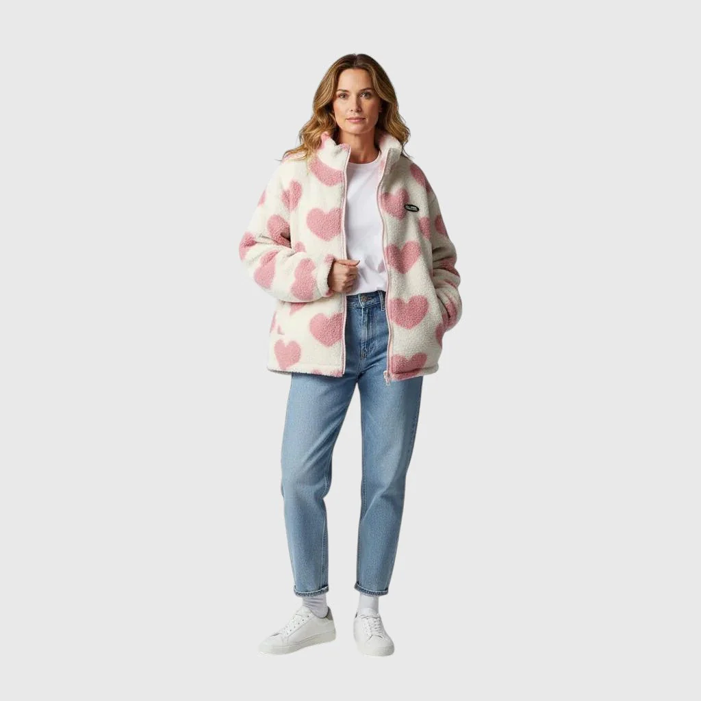 Veste réversible à motifs cœur - Image 10