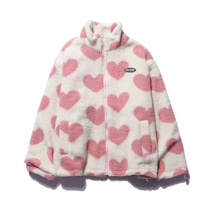 Veste réversible à motifs cœur - Image 12