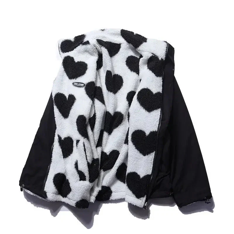 Veste réversible à motifs cœur - Image 16