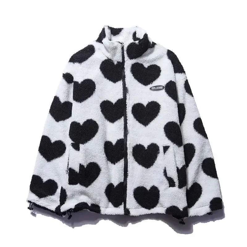 Veste réversible à motifs cœur - Image 17