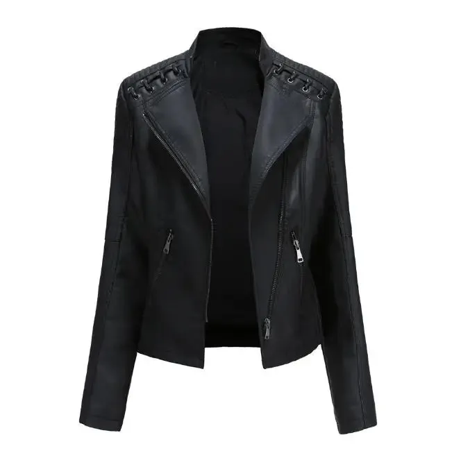 Veste femme en simili cuir élégante - Image 8