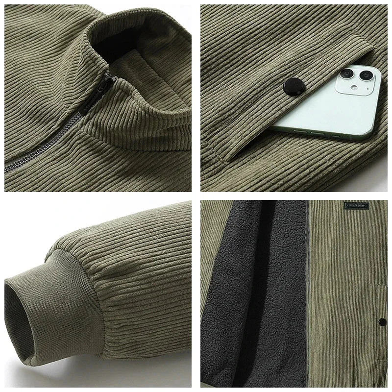 Veste en Velours Côtelé avec Doublure Polaire - Image 6