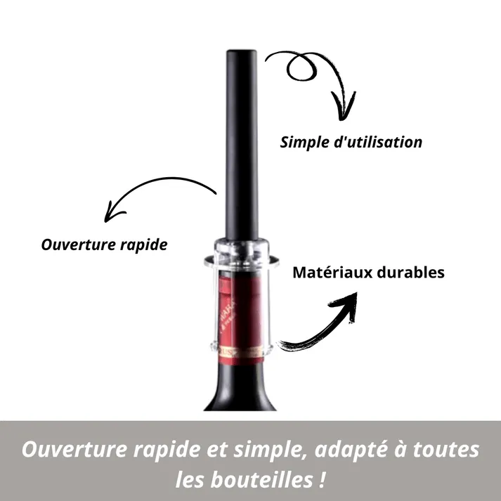 WineLift – Tire-bouchon en acier inoxydable. - Image 2